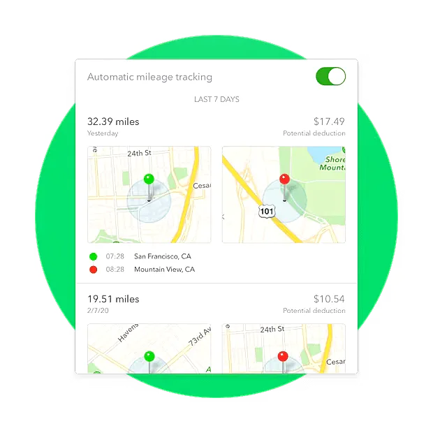 QuickBooks mileage tracking feature for deductions